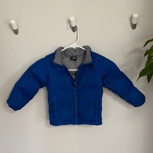 Kids Blue Puffer Jacket 3T
